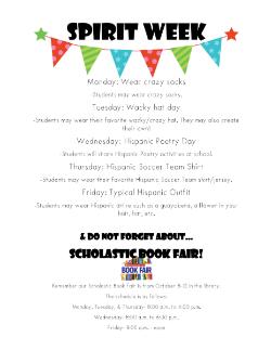 Spirit Week & Scholastic Book Fair