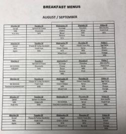 Breakfast and Lunch Menu