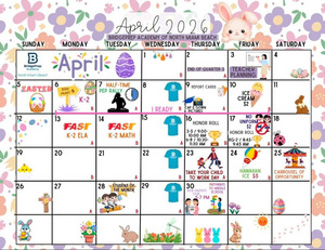 ✨April 2026 Activity Calendar ✨